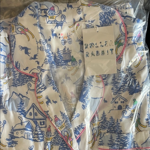 Roller Rabbit Ski Pjs small - Picture 3 of 4